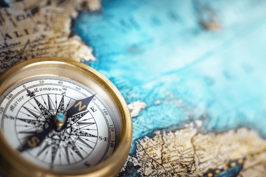 compass-and-map
