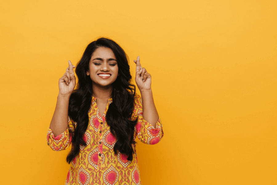 Indian-Woman-Fingers-Crossed